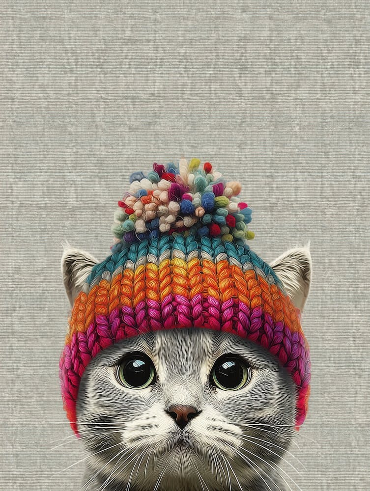 Kitty In A Hat