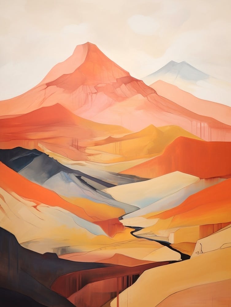 Mount Ossa Australia 1 Mountain Painting