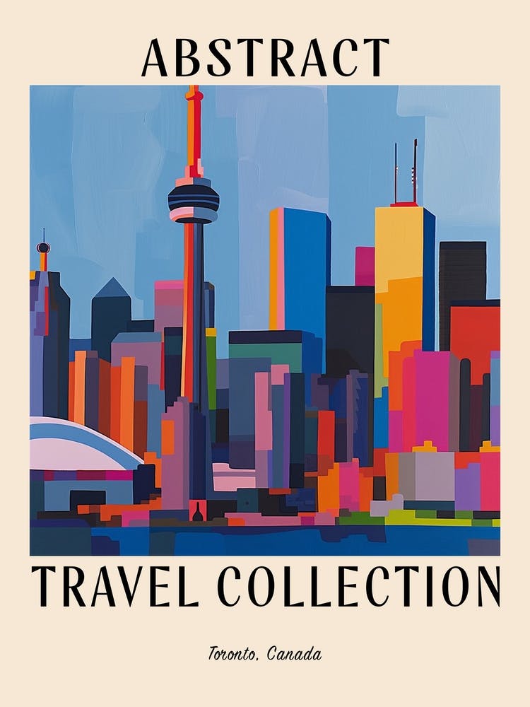 Abstract Travel Collection Poster Toronto Canada 4
