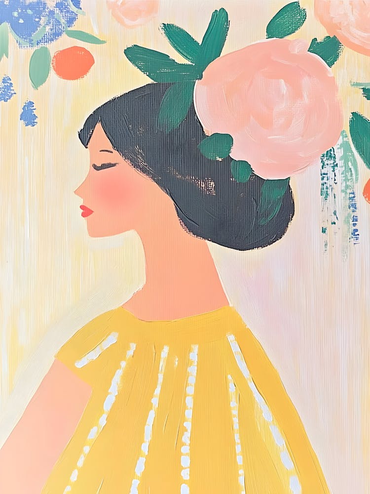 Woman In Yellow Dress