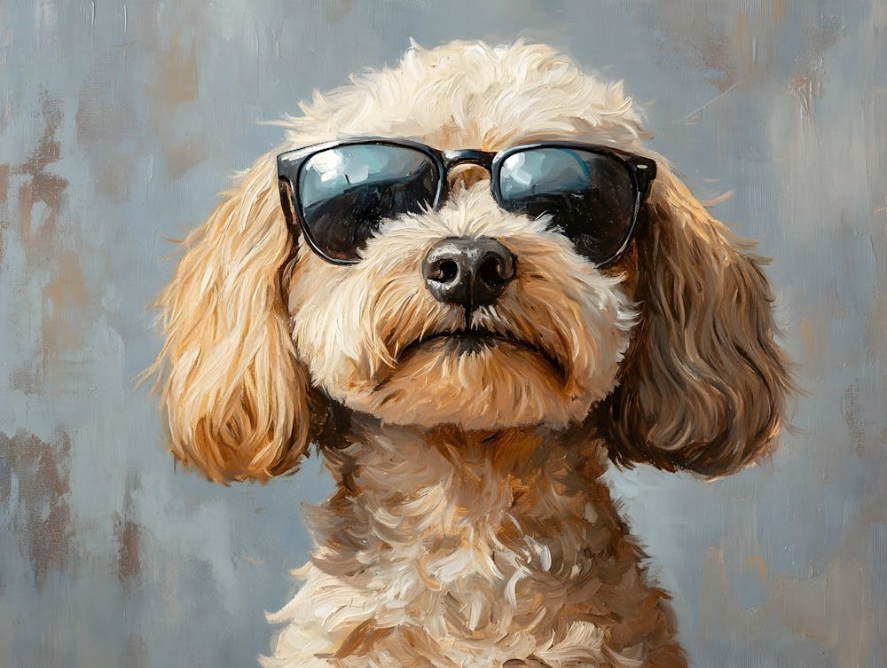 Doodle Wearing Sunglasses 3