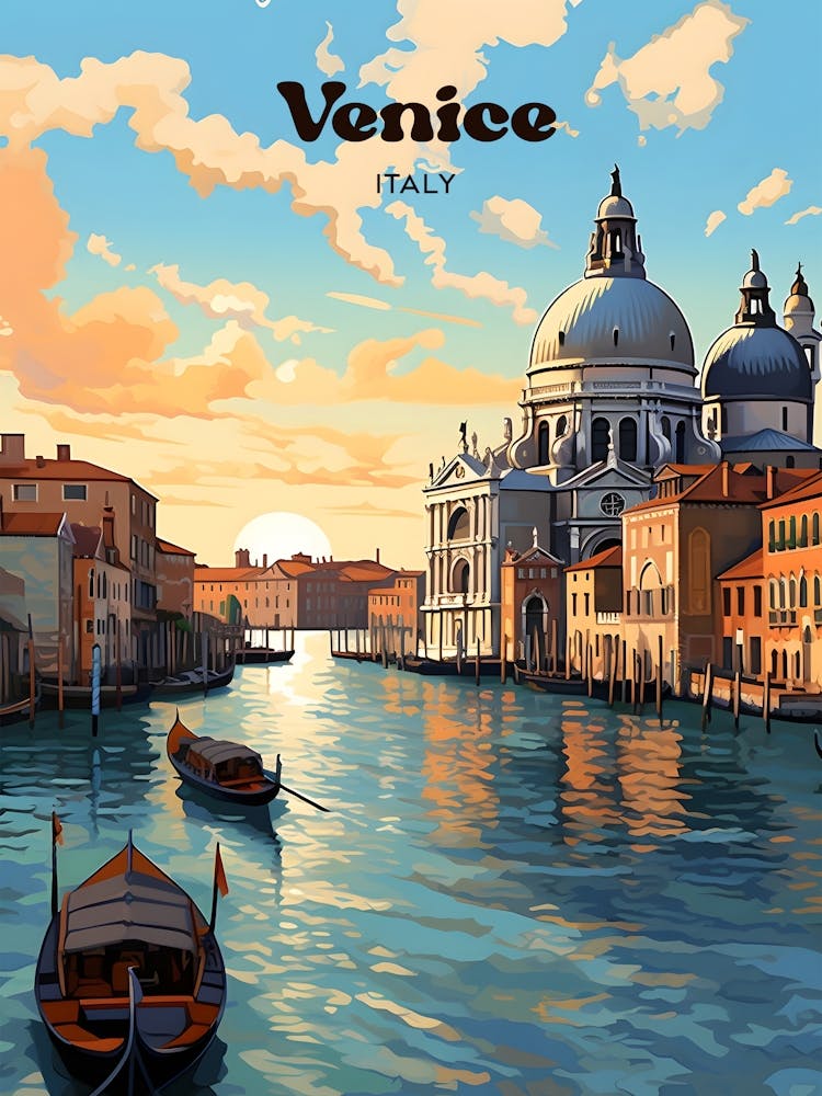 Venice Italy 7 Travel Poster 3 4 Resize