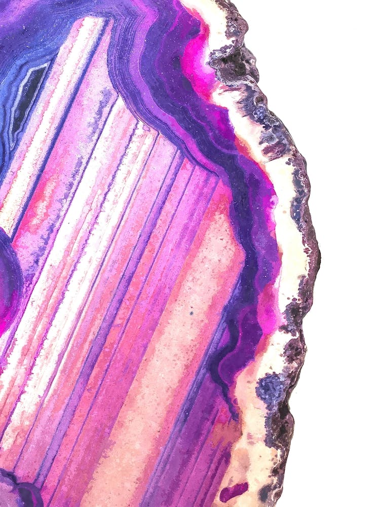 Violet and Purple Agate Illustration