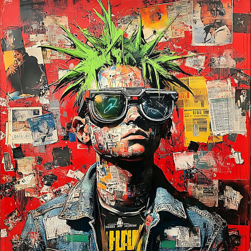 Android Punk Graffiti Artwork Background