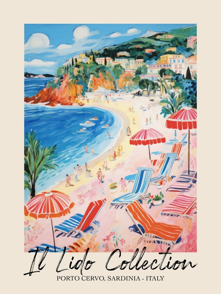 Porto Cervo, Sardinia   Italy Il Lido Collection Beach Club Poster 4