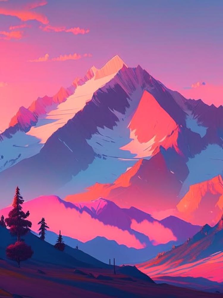 The Rocky Mountains Dreamy Sunset 3