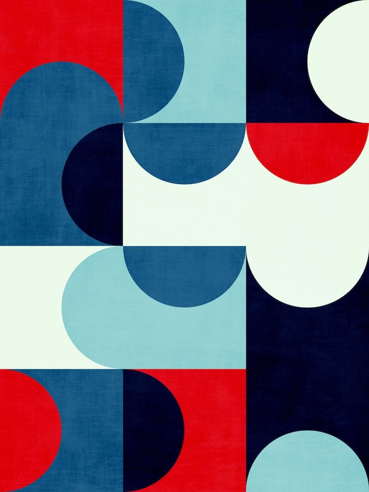 Mcm Red Blue White A