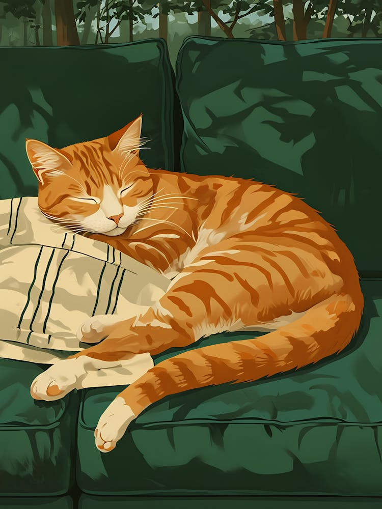 Gemütliche Katze