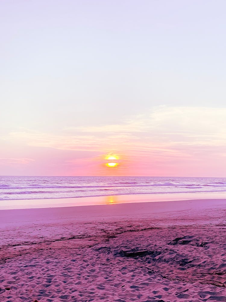 Pink Sunset Beach