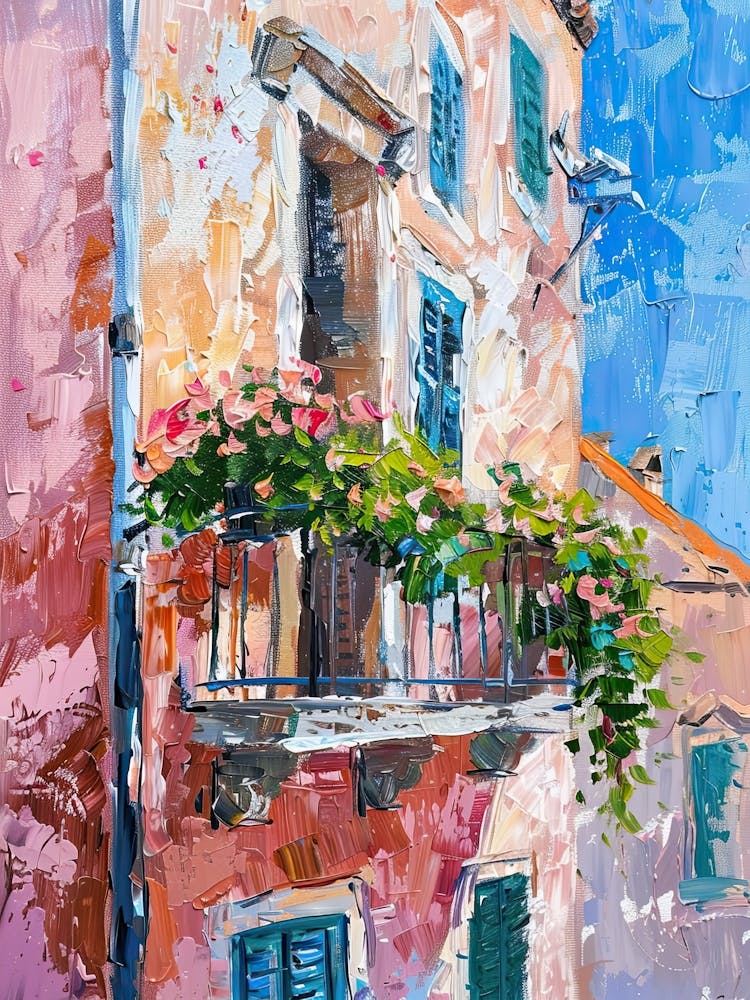 Balcony Painting In Dubrovnik 3
