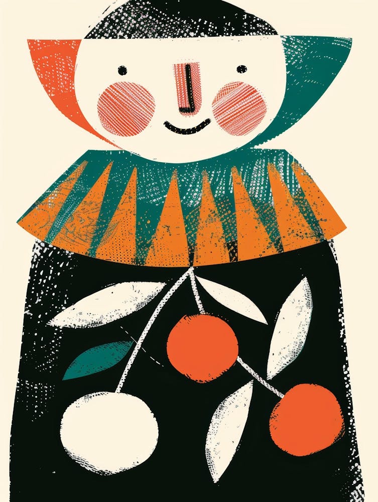 Little Girl With Oranges