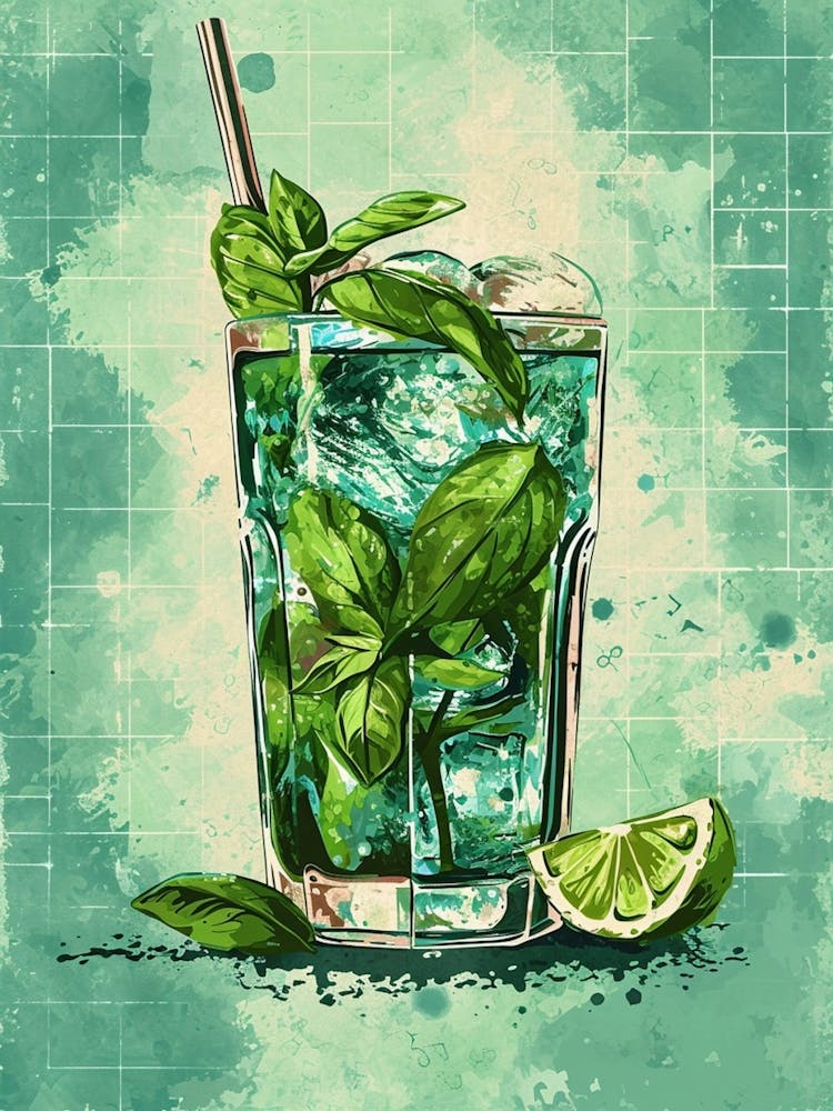 Caipirinha Watercolour Inspired 3