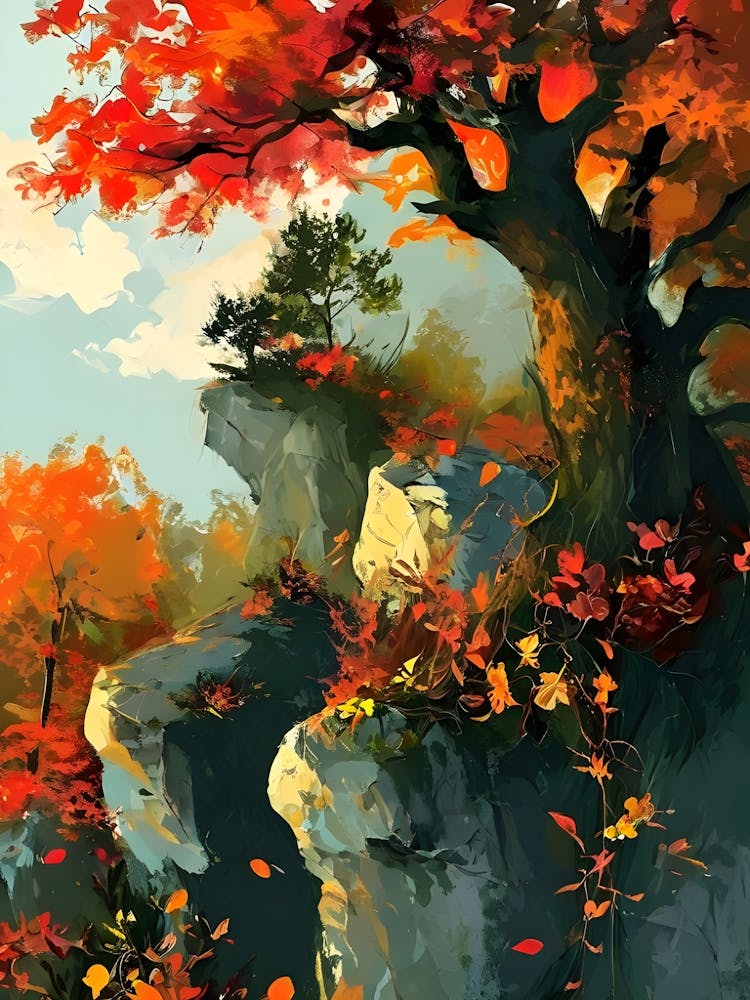 Autumn Tree Painting