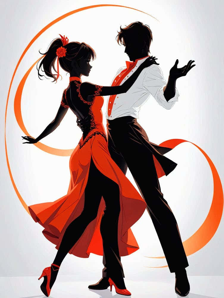Couple Dancing Tango 1