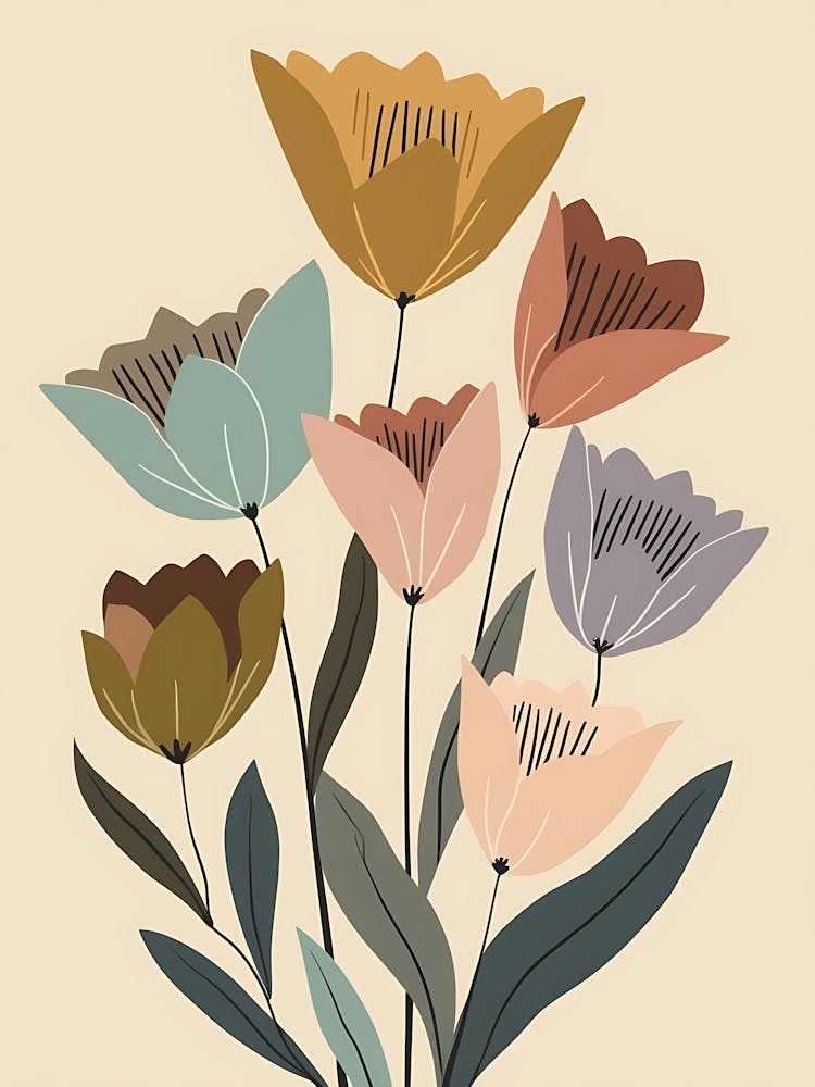 Simple Floral Silhouettes