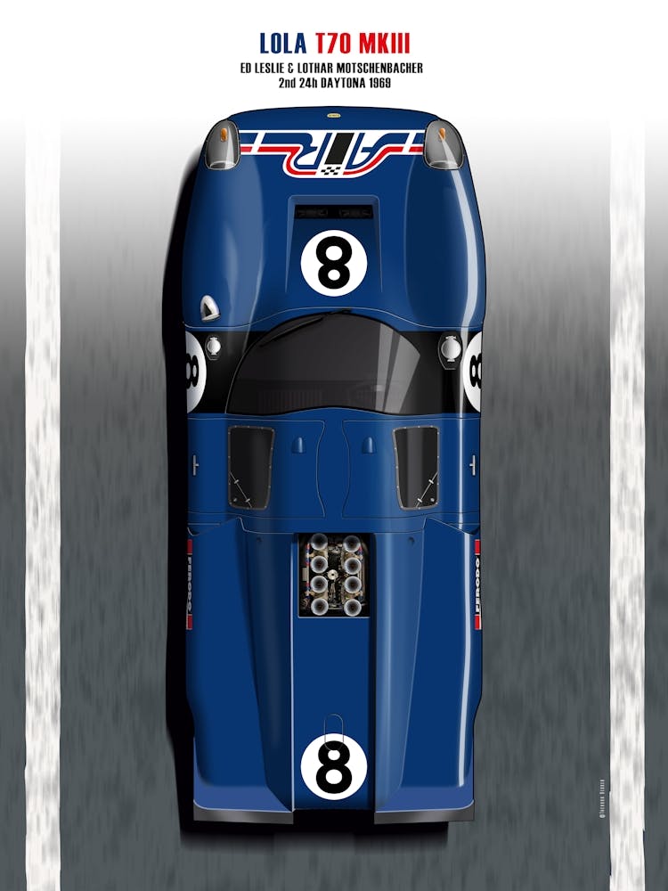 Lola T70 AIR Daytona 24 Hours 1969