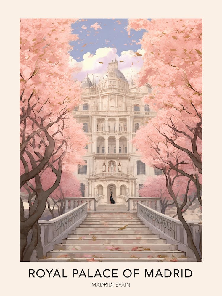 The Royal Palace Of Madrid, Spain Travel Poster