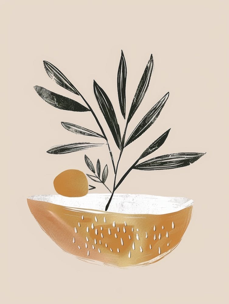 Olive Tree In A Bowl