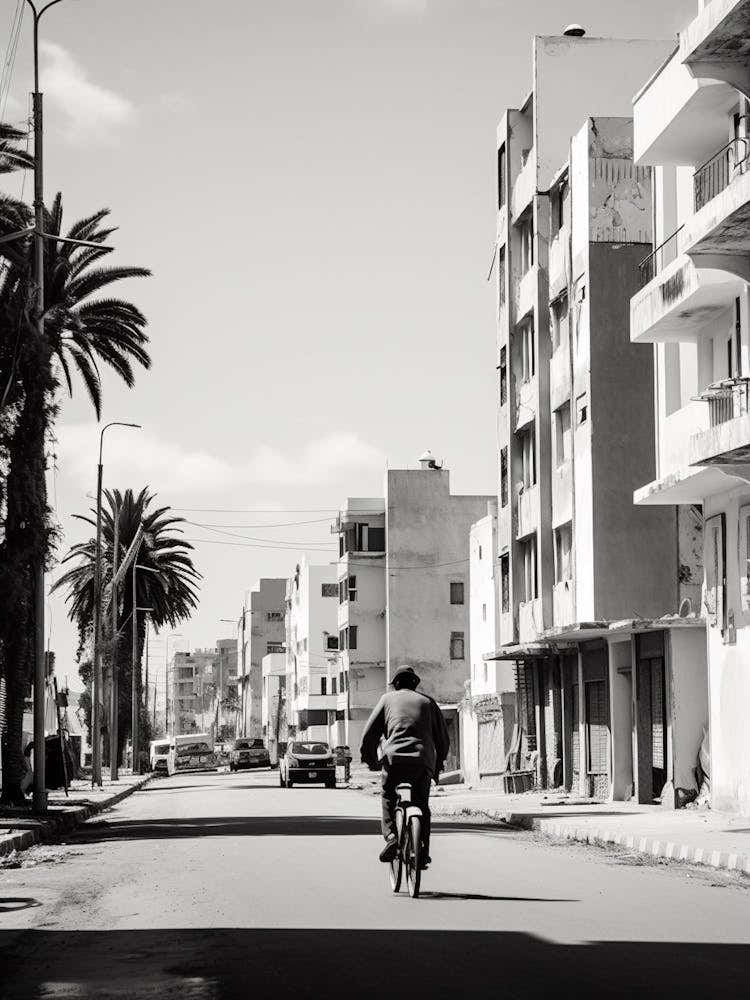 Casablanca, Morocco, Mediterranean Black And White Photography Analogue 3