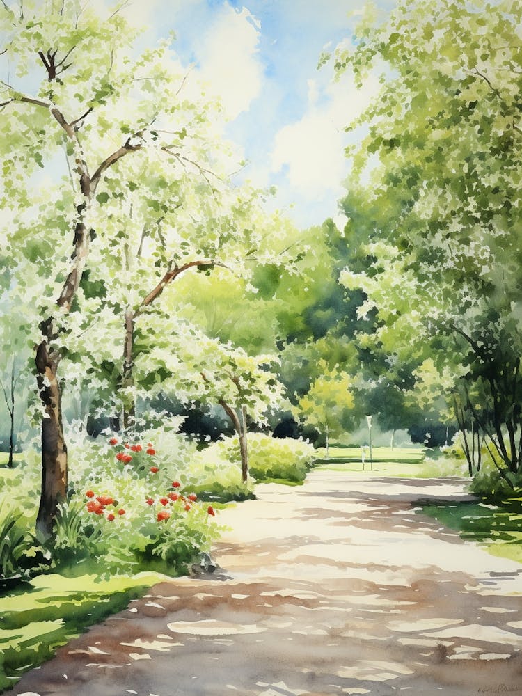 Gothenburg Botanical Gardens Watercolour 1