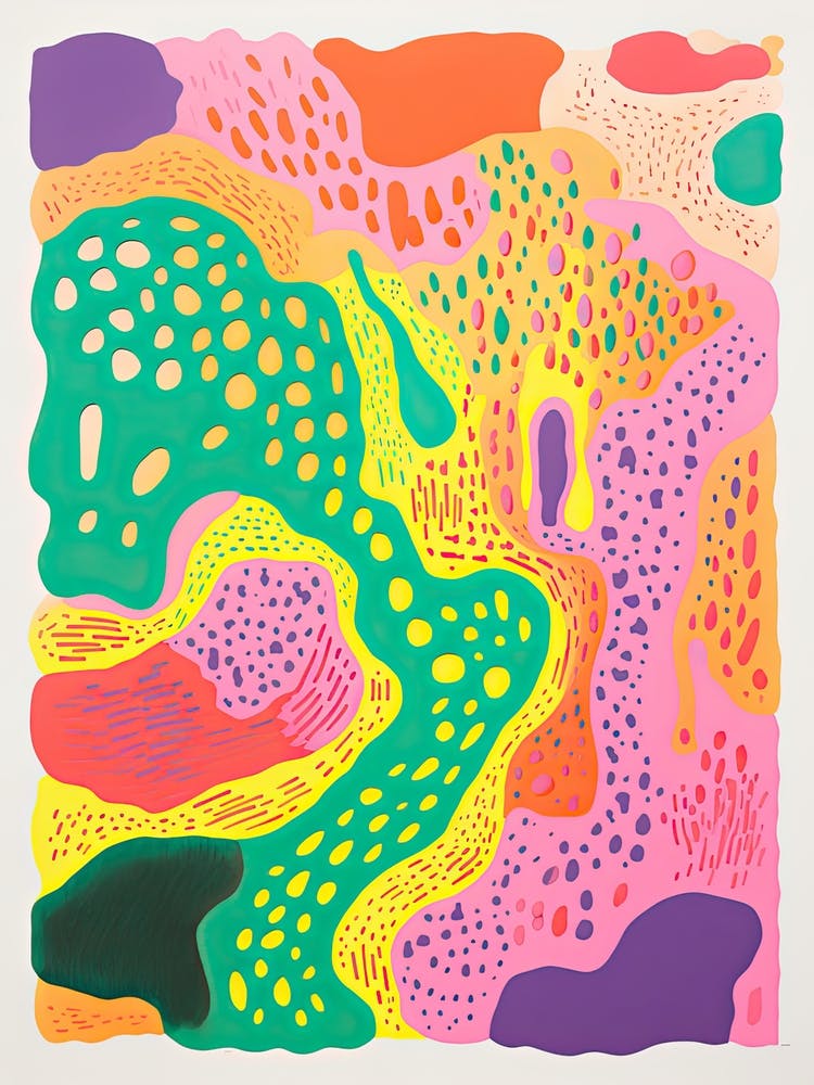Abstract Landscape Risograph Style 28