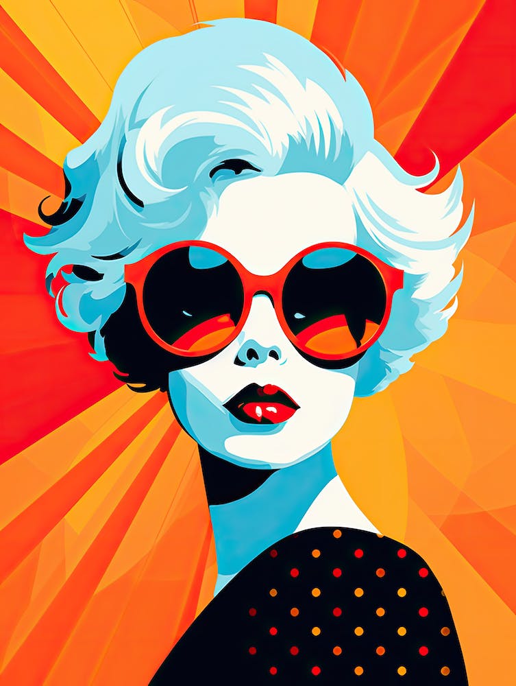 American Woman in Pop Art Glory