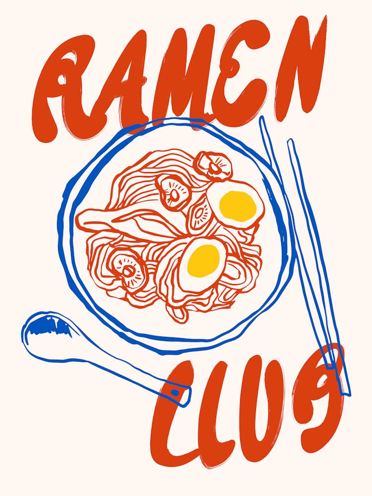 Ramen Club Print
