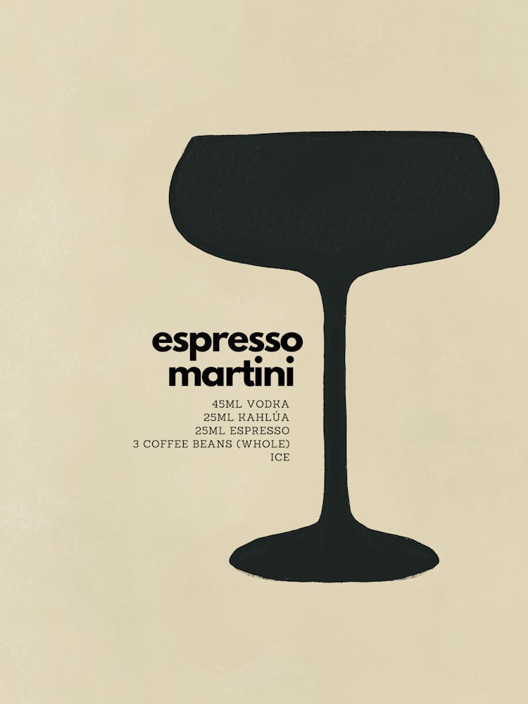 Neutral Espresso Martini Cocktail
