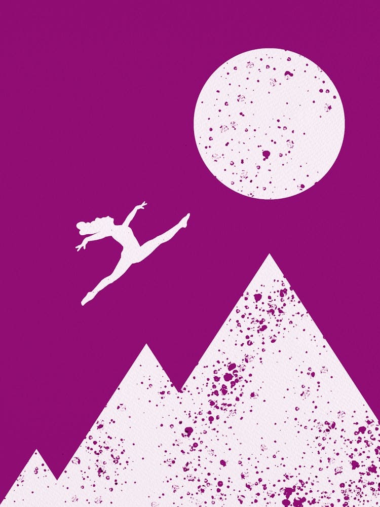 Go To The Moon Purple Jam Background