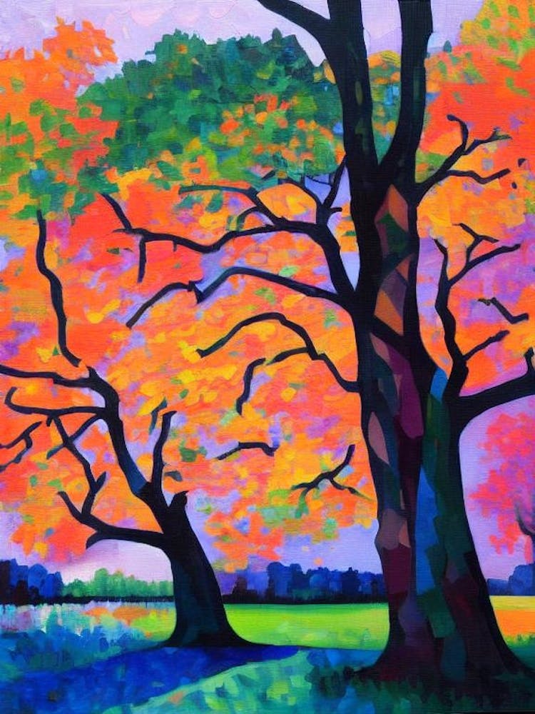 Nuttall Oak Tree Cubist