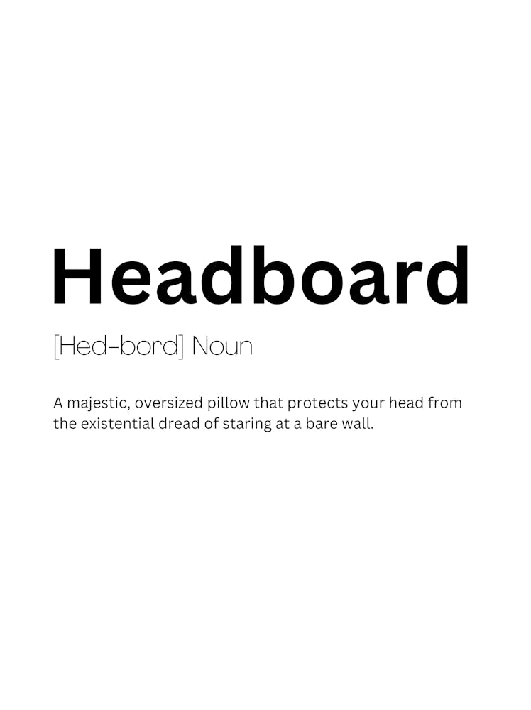 Headboard Definition Meaning