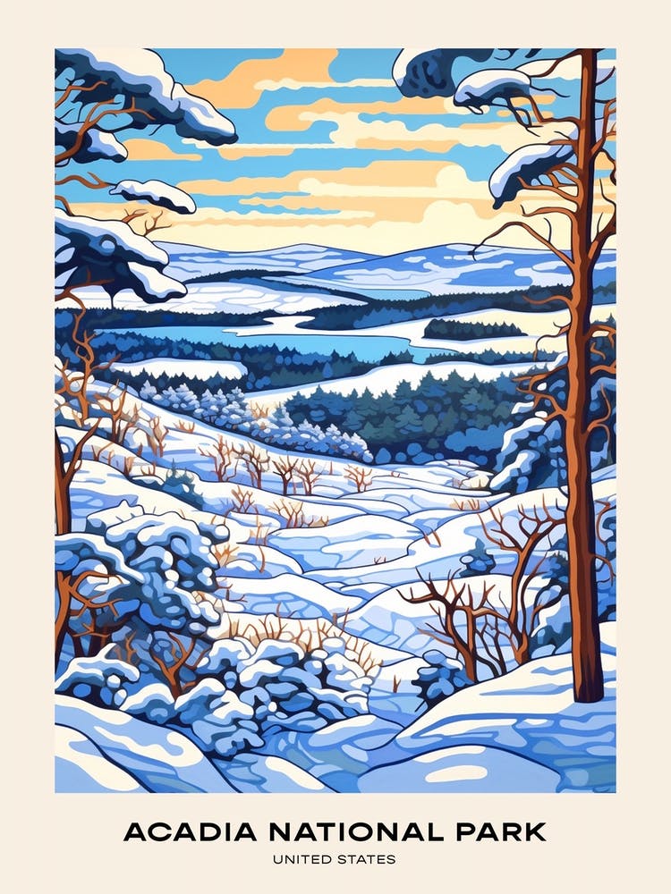 Acadia National Park United States Of America 1 Poster
