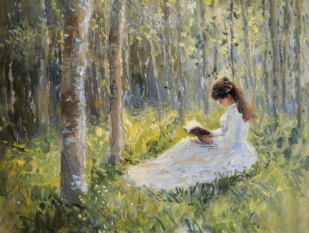 Reading In The Woods 5
