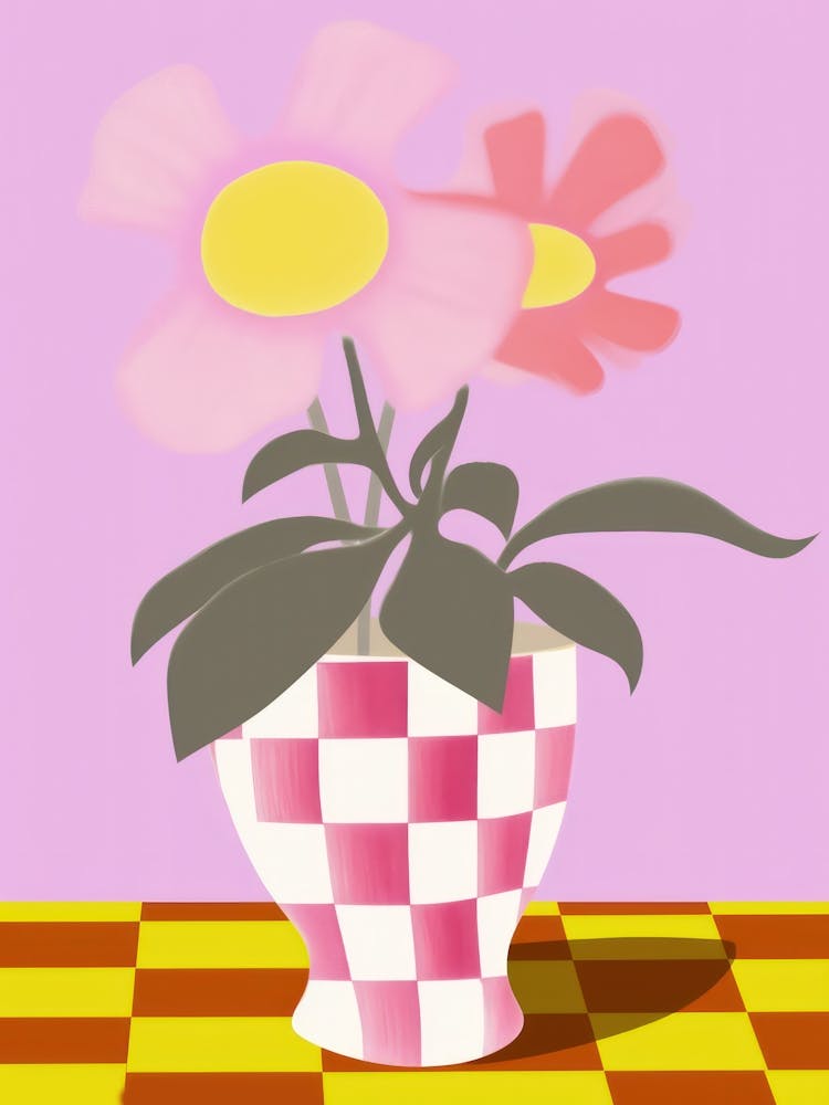 Pansies Flower Vase 2