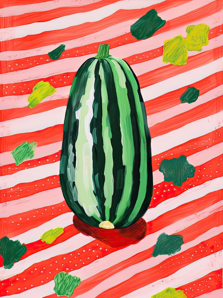 Zucchini Summer Illustration 4