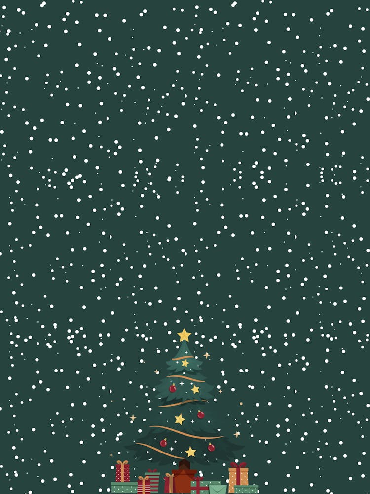 Weihnachtsbaum Im Schnee