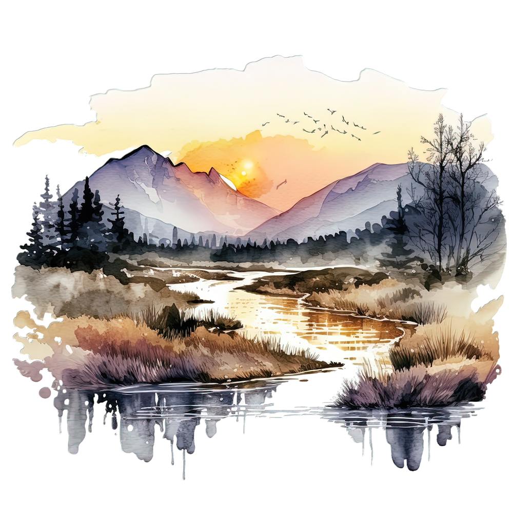 Watercolor Landscape Painting 11