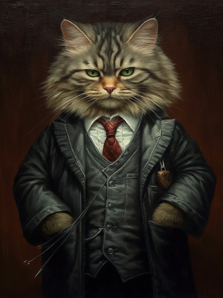 Gangster Cat American Bobtail