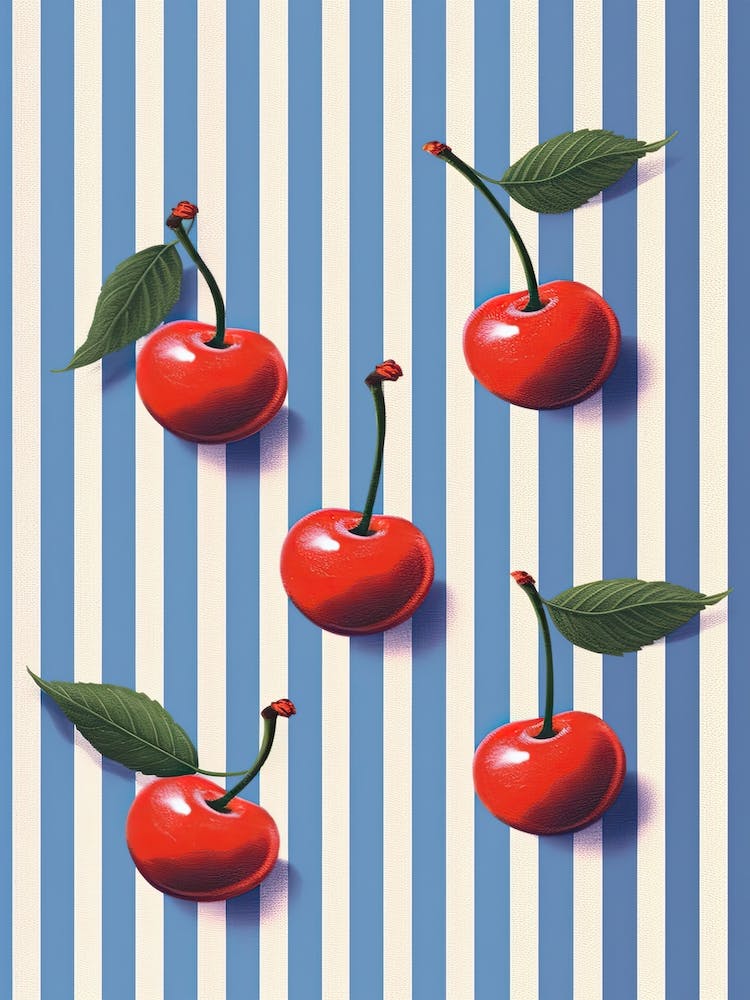 Summer Cherries Illustration 2