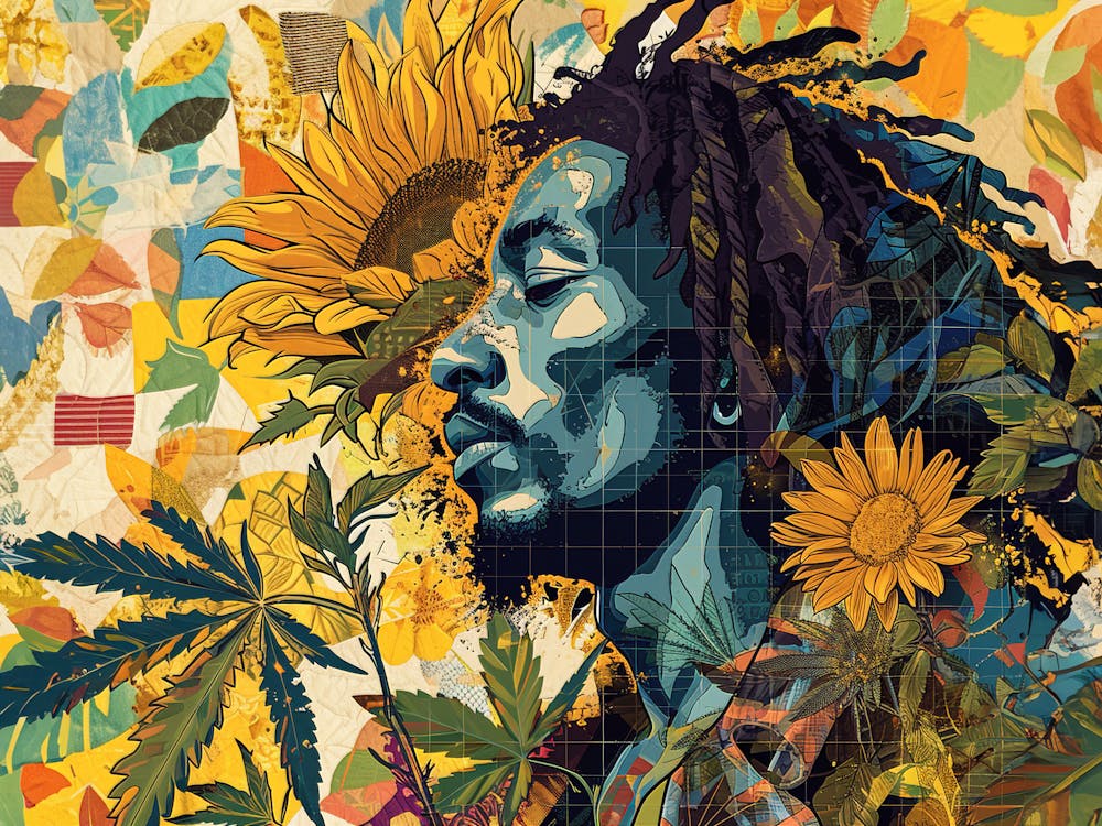Sunny Marley Groove: A Reggae Summer Mosaic