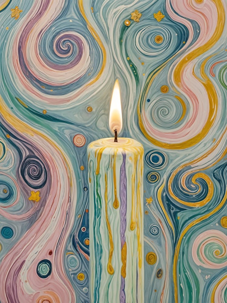 Swirling Candle