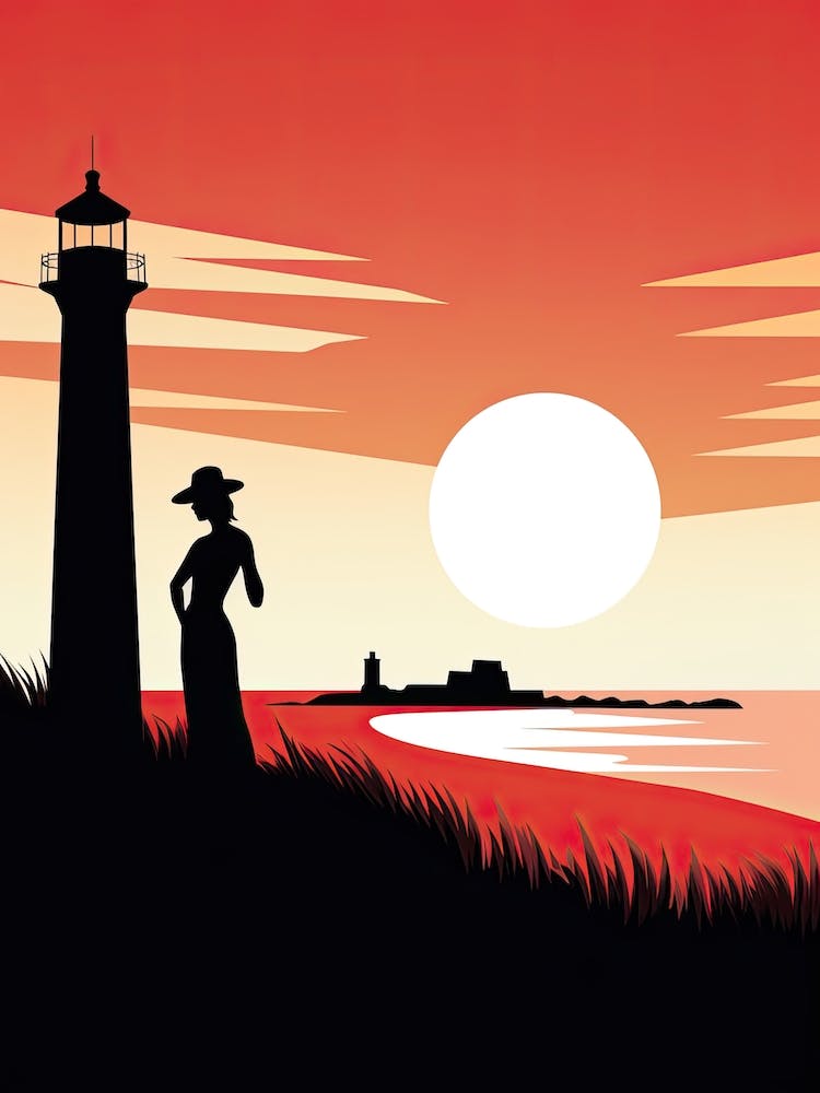 Cape Cod Massachusetts, Usa, Bold Outlines 4