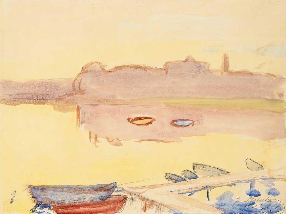 Sunset At A Dock, Juho Mäkelä