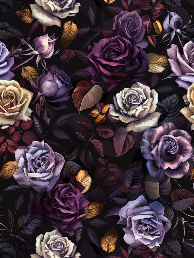 Purple Roses Wallpaper 2