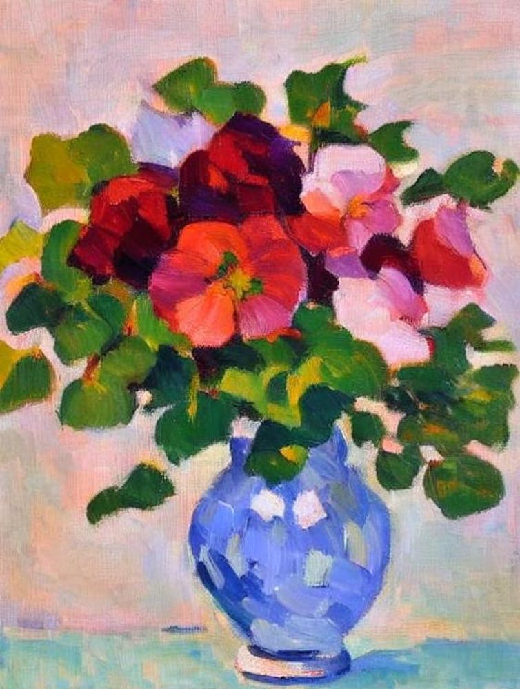 Morning Glory  Matisse Style Flower