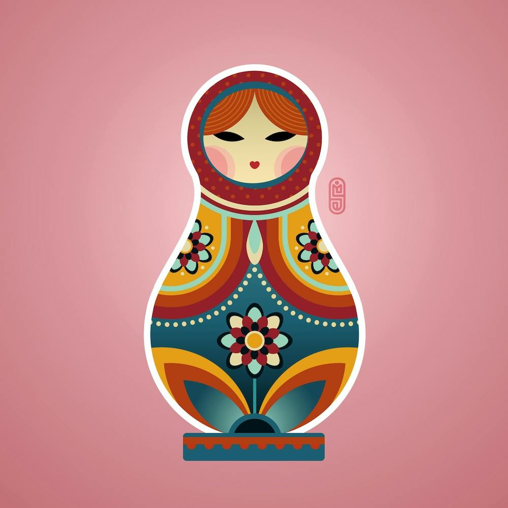 Russische Matroschka-Puppe