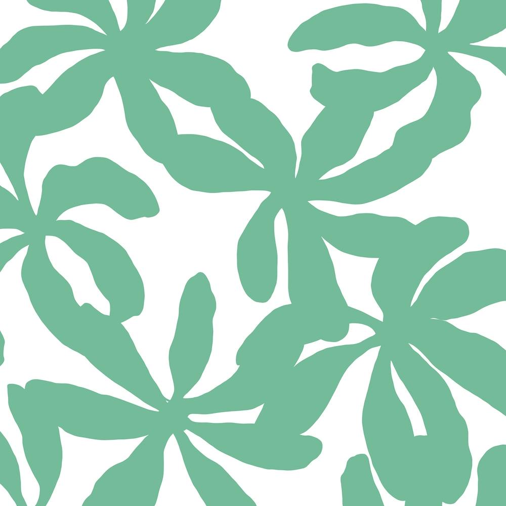 Orchids In Turquoise Square