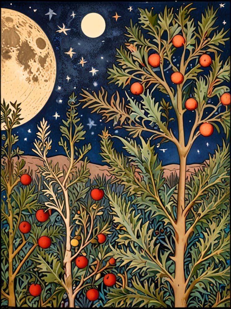 William Morris Pomegranate Trees 2