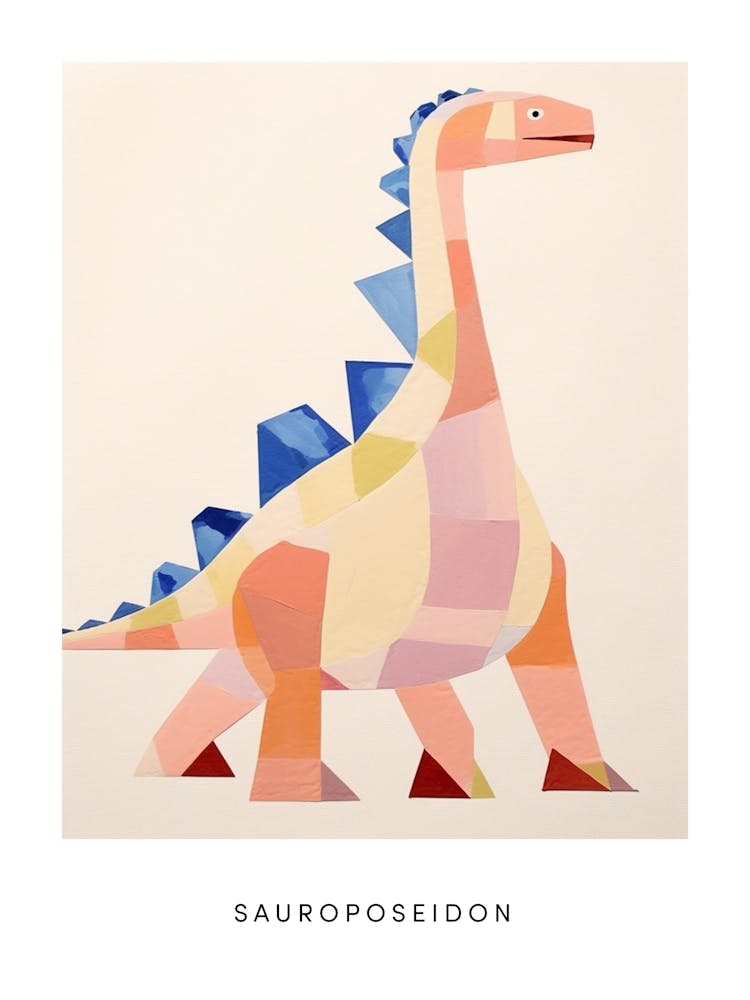 Nursery Dinosaur Art Sauroposeidon 1 Poster
