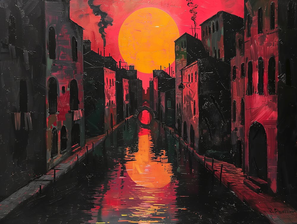 Sunset In Venice